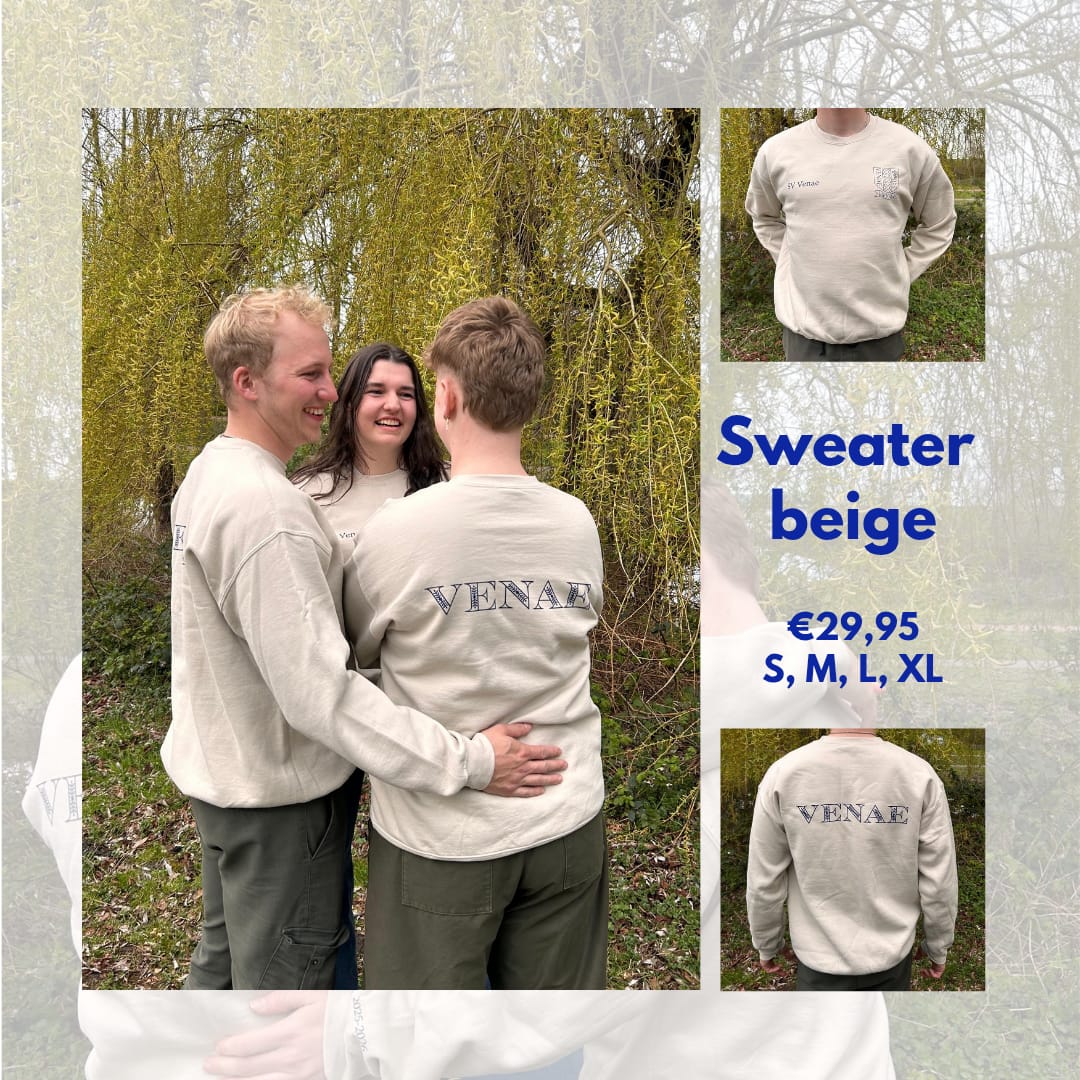 Venae verjaardags item -beige trui